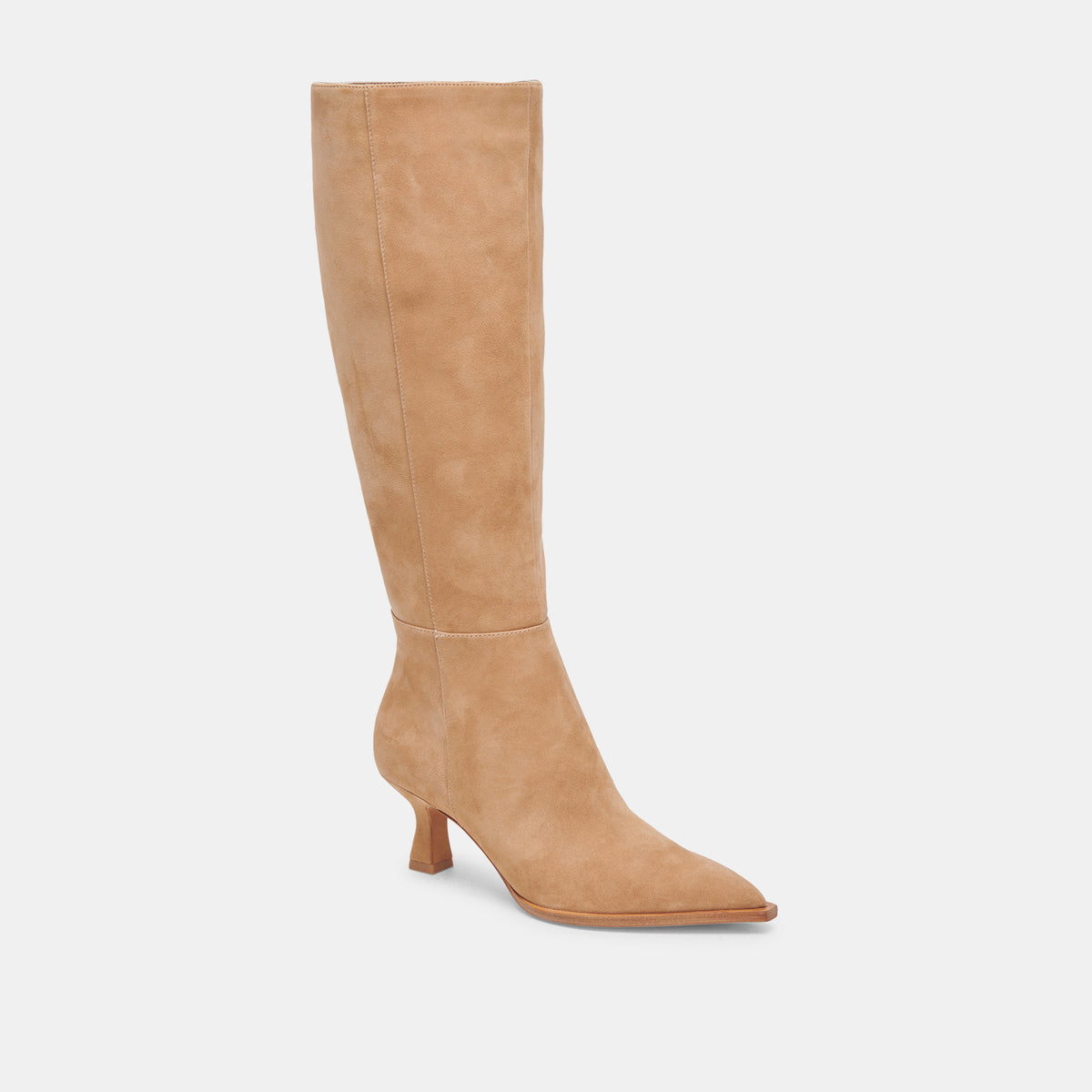 AUGGIE Boots Camel Suede | Women's Camel Suede Knee-High Boots – Dolce Vita