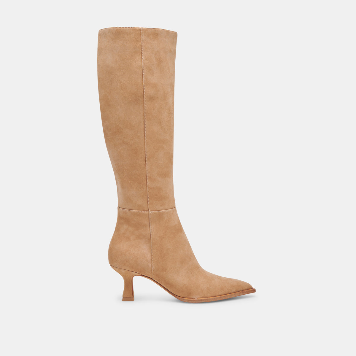 AUGGIE Boots Camel Suede | Women's Camel Suede Knee-High Boots – Dolce Vita