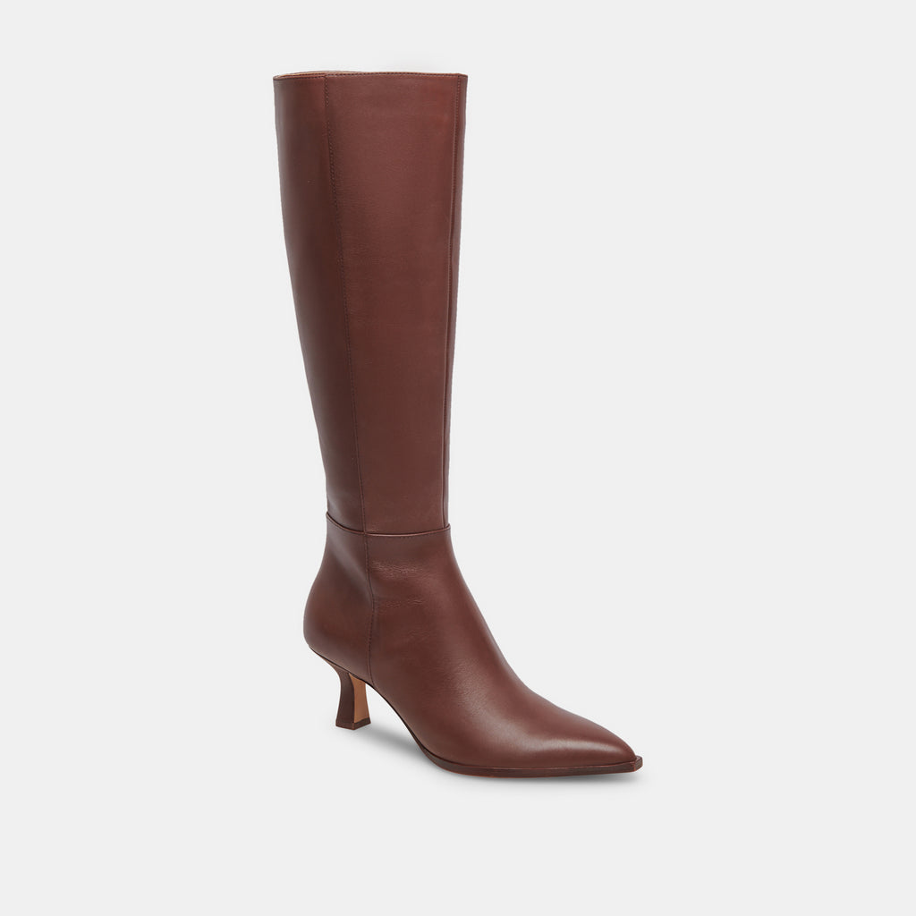 AUGGIE BOOTS CHOCOLATE LEATHER – Dolce Vita