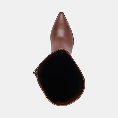 AUGGIE NARROW CALF BOOTS CHOCOLATE LEATHER