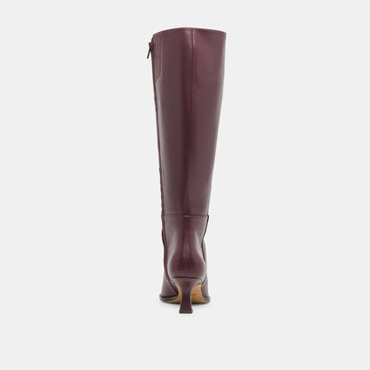 AUGGIE WIDE CALF BOOTS WINE LEATHER