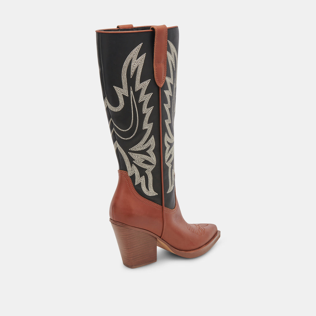 BLANCH BOOTS BROWN BLACK LEATHER - image 5