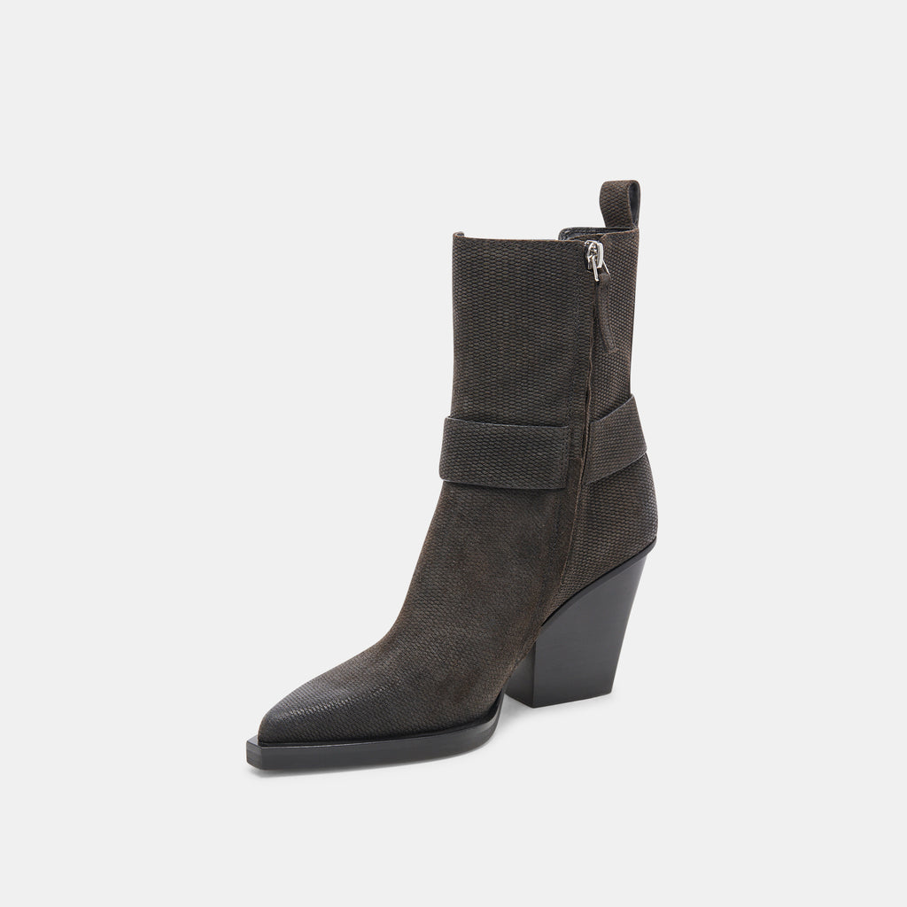 BOUNTY BOOTS ONYX EMBOSSED SUEDE - image 4
