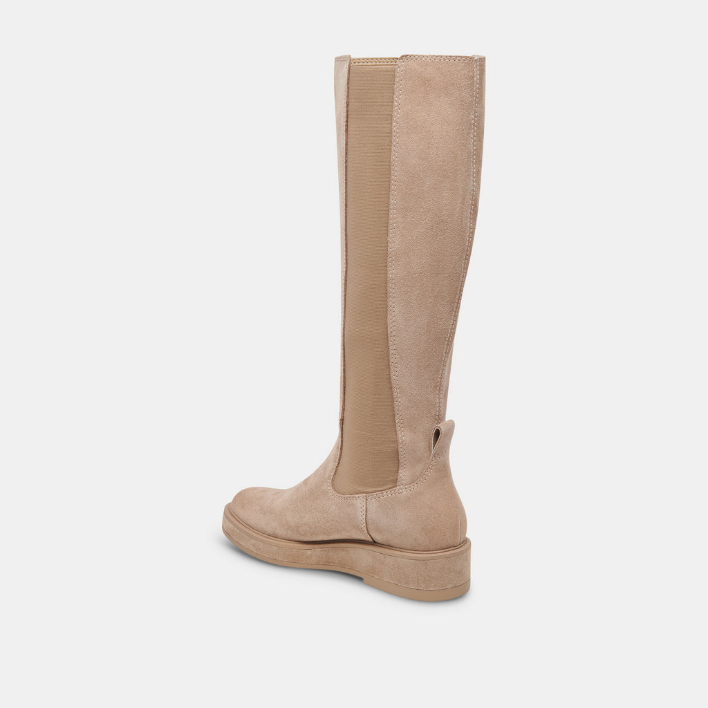 EAMON H2O WIDE CALF BOOTS ALMOND SUEDE - image 5
