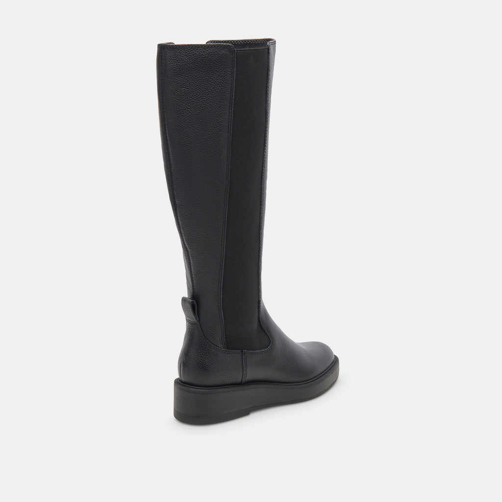 EAMON H2O WIDE CALF BOOTS BLACK LEATHER - image 3
