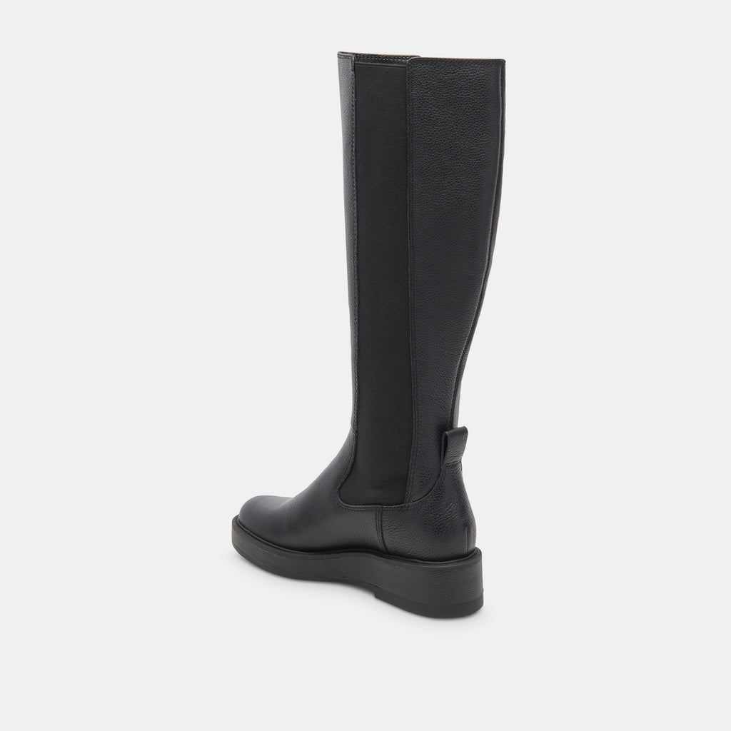 EAMON H2O WIDE CALF BOOTS BLACK LEATHER - image 5