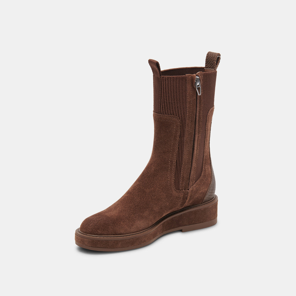 ELYSE H2O WIDE BOOTS COCOA SUEDE - image 4