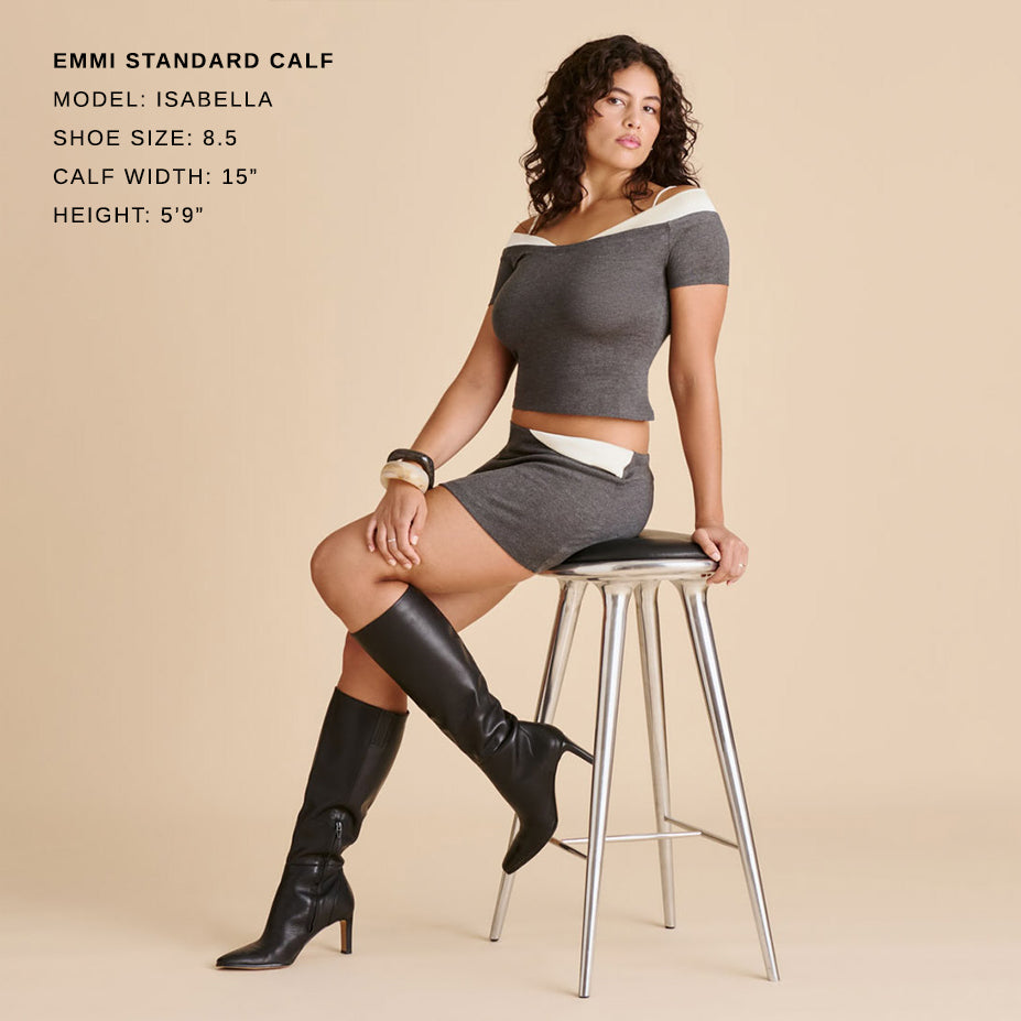 EMMI BOOTS BLACK LEATHER