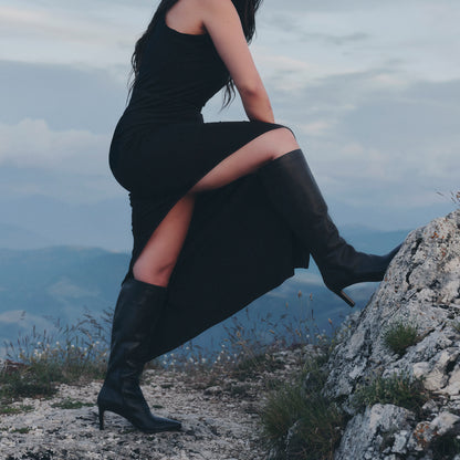 EMMI BOOTS BLACK LEATHER