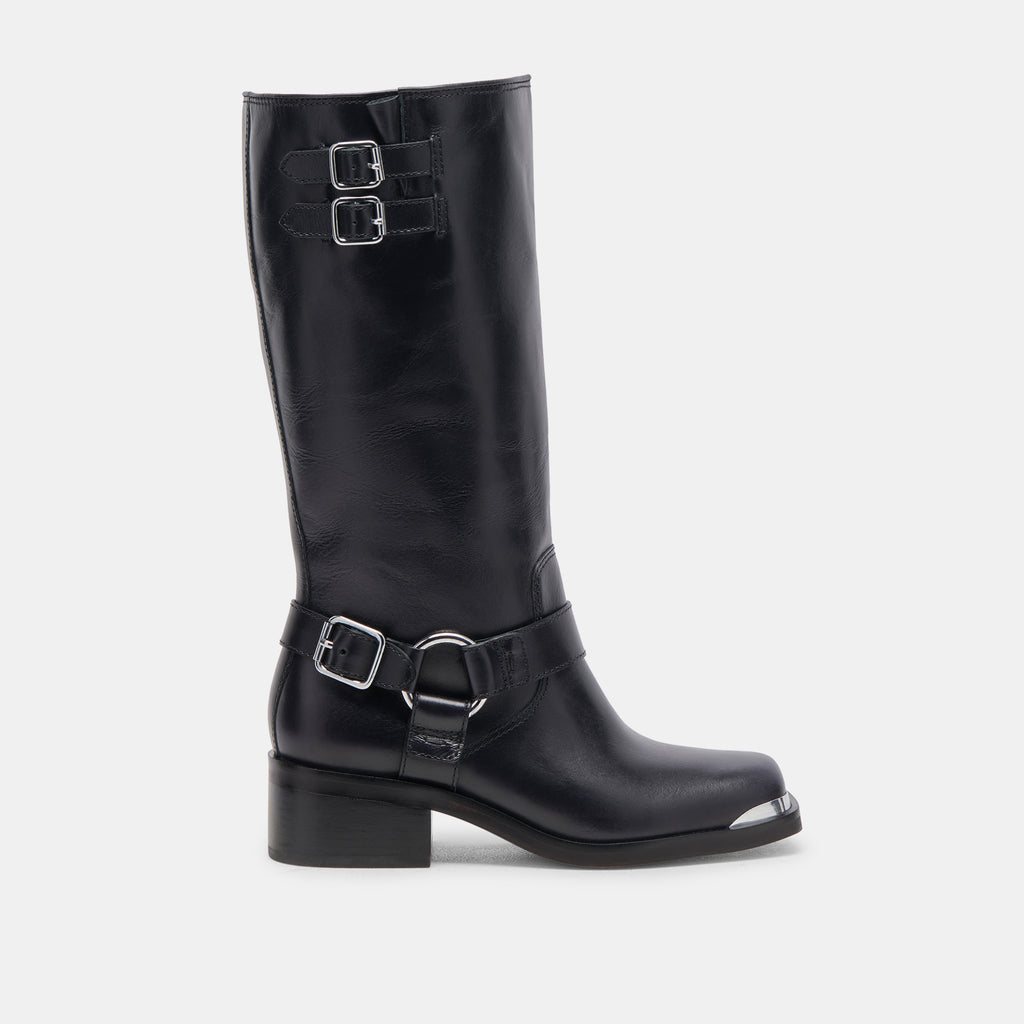 EVI BOOTS BLACK LEATHER - image 1