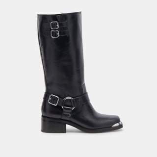 EVI BOOTS BLACK LEATHER