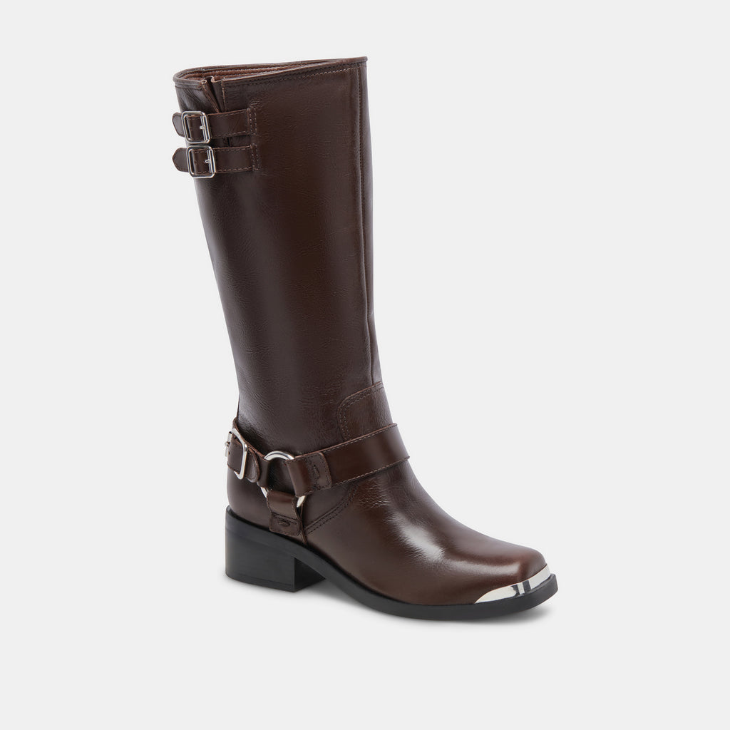 EVI BOOTS DK BROWN LEATHER - image 3