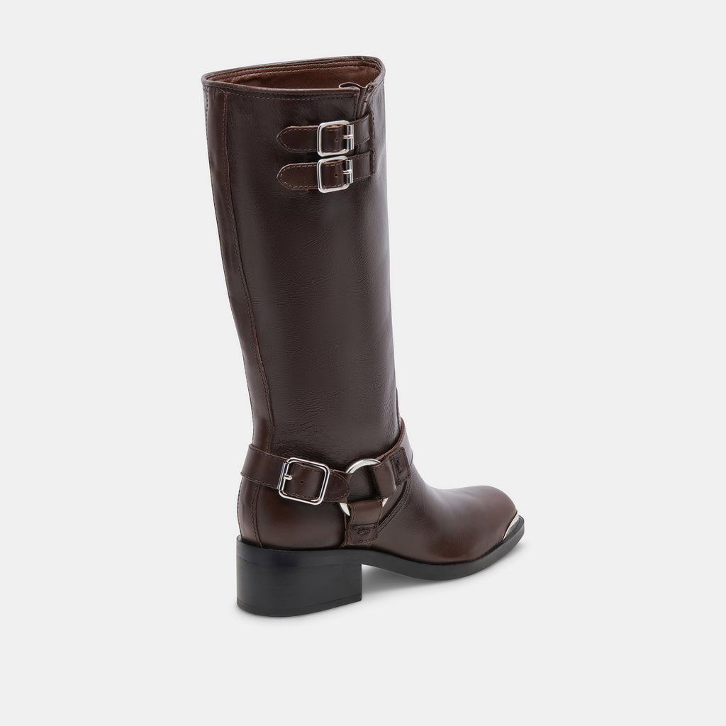 EVI BOOTS DK BROWN LEATHER - image 5