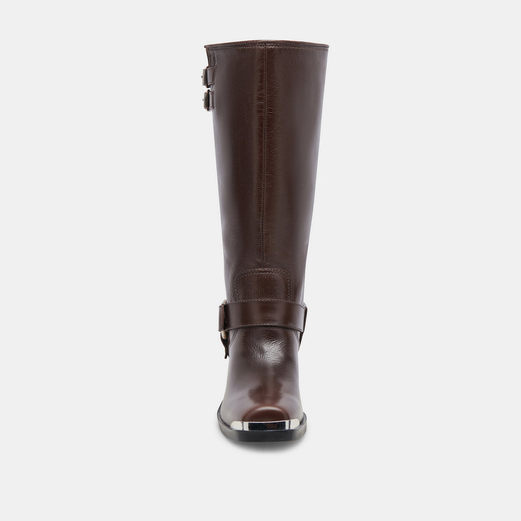 EVI BOOTS DK BROWN LEATHER - image 9