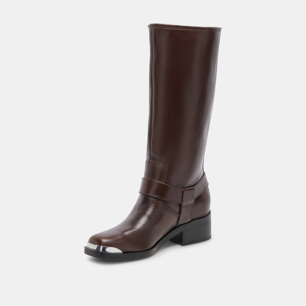 EVI BOOTS DK BROWN LEATHER - image 7
