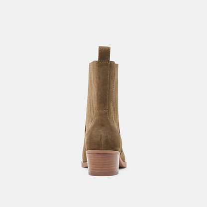 FAINT H2O BOOTIES OLIVE SUEDE