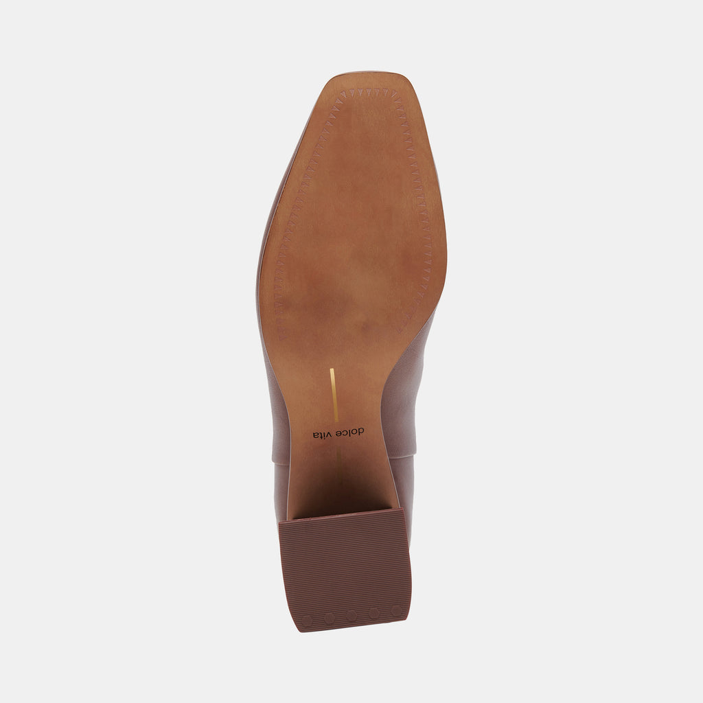 FIFI H2O WIDE BOOTIES CHOCOLATE LEATHER - image 9
