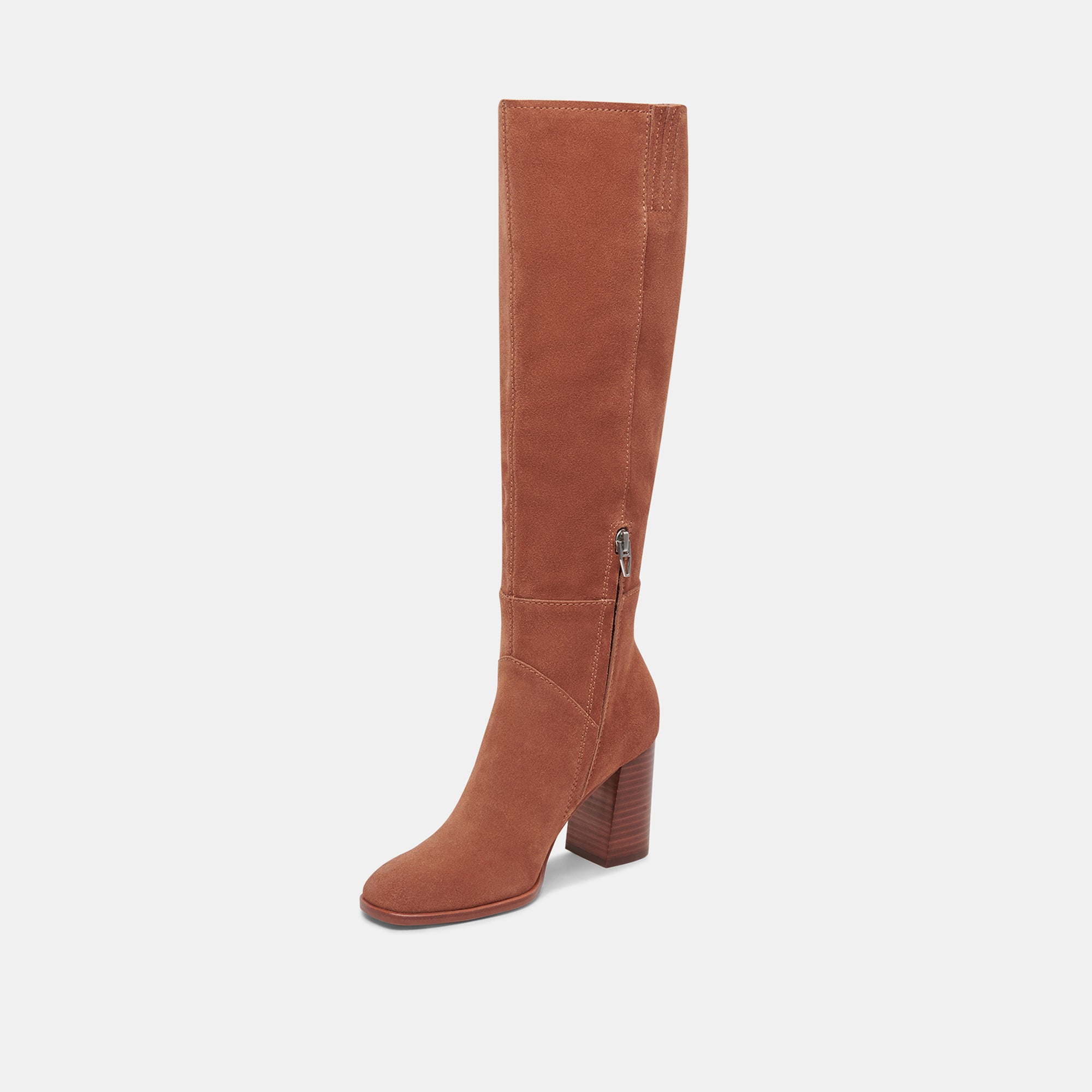 FYNN WIDE CALF BOOTS DK BROWN SUEDE - view 4