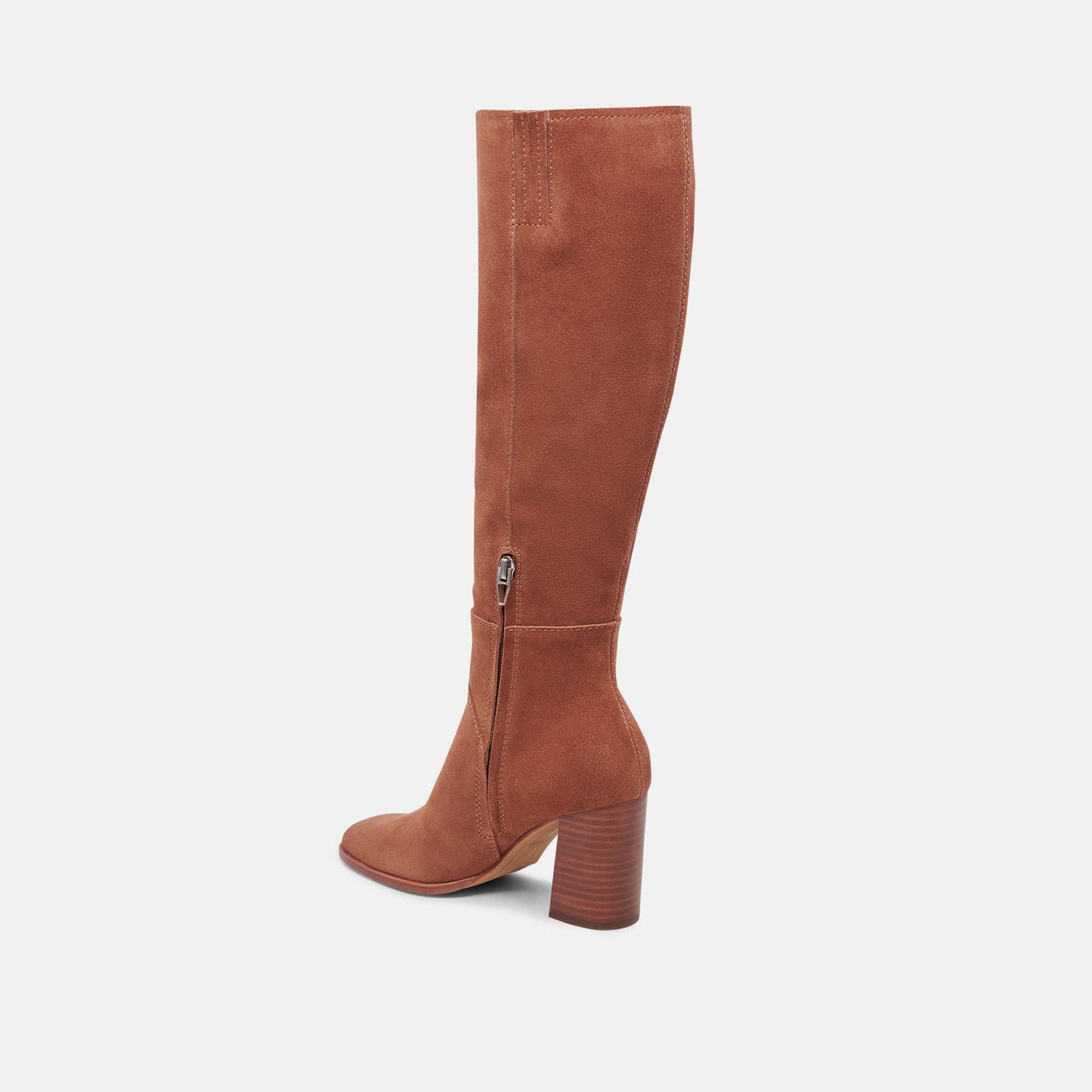 FYNN WIDE CALF BOOTS DK BROWN SUEDE - view 5