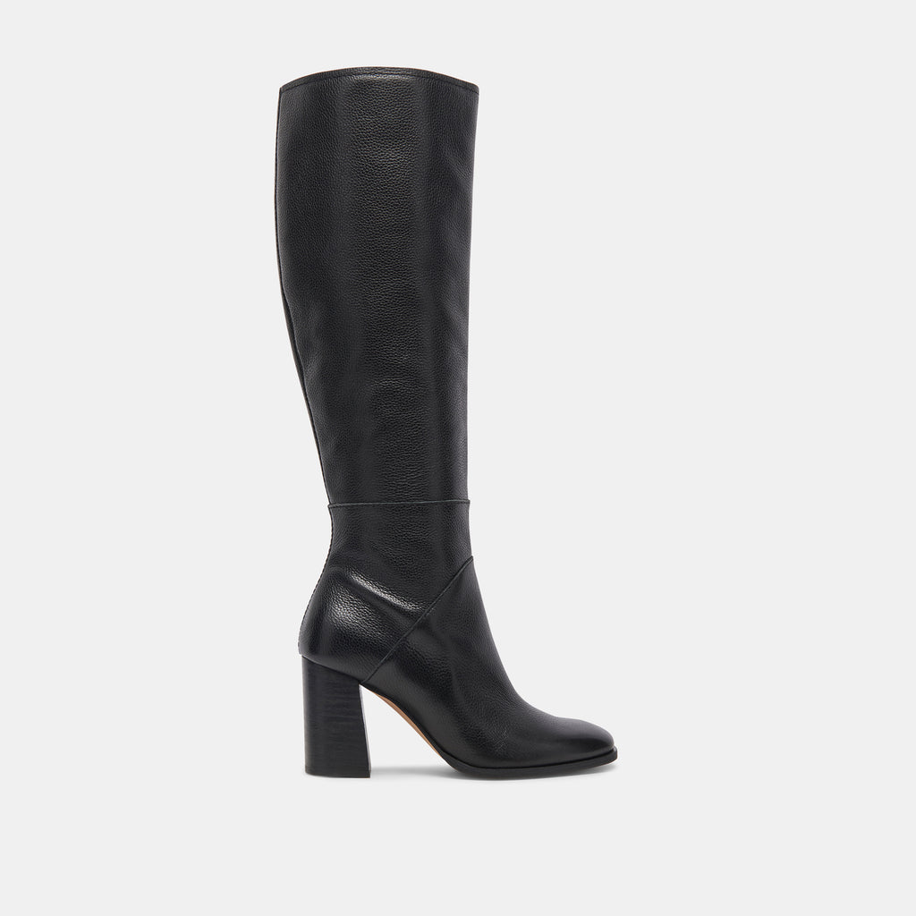 FYNN WIDE CALF BOOTS ONYX LEATHER - image 1