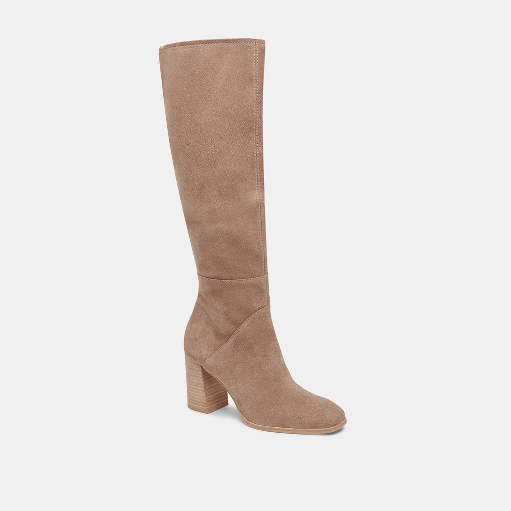 FYNN WIDE CALF BOOTS TRUFFLE SUEDE - image 3