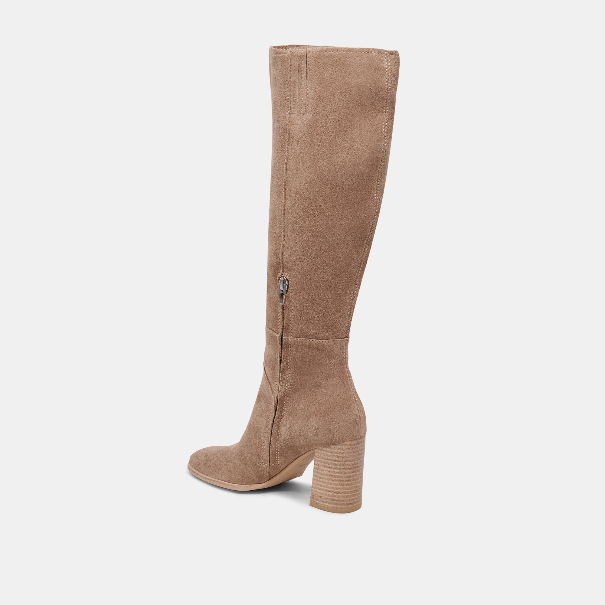 FYNN Wide Calf Boots Truffle Suede | Truffle Suede Knee-High Boots â Dolce Vita