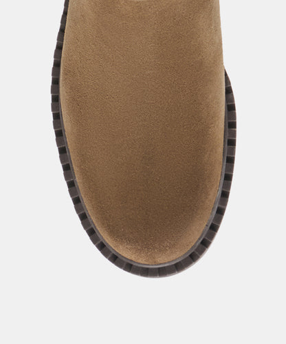 GLORY H2O BOOTS OLIVE SUEDE