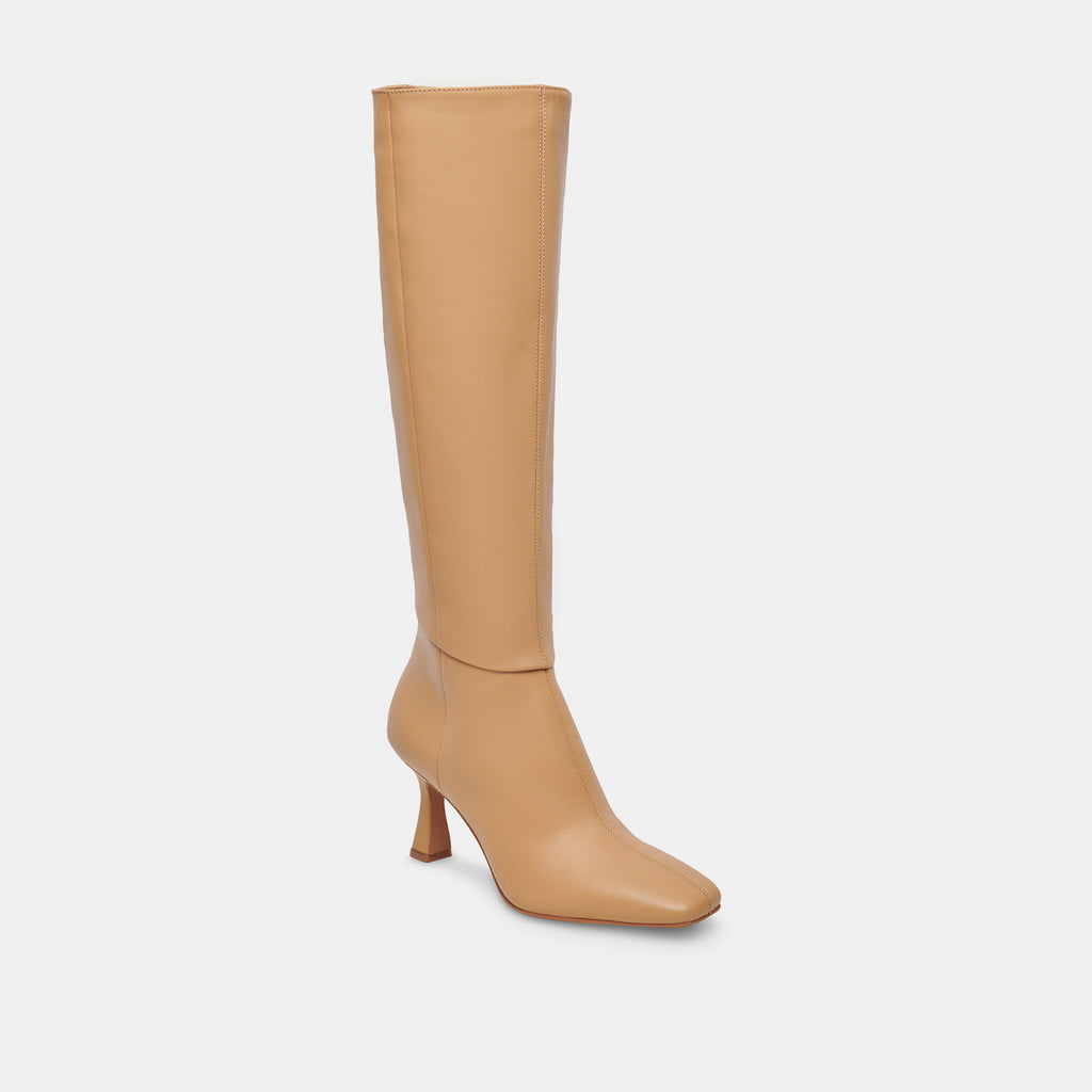 GYRA WIDE CALF BOOTS TAN LEATHER - image 2