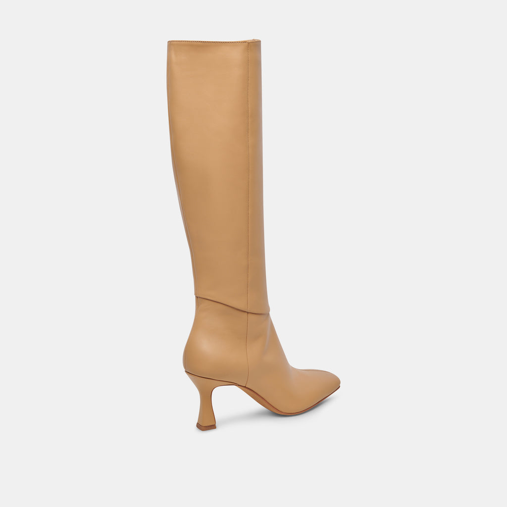 GYRA WIDE CALF BOOTS TAN LEATHER - image 3