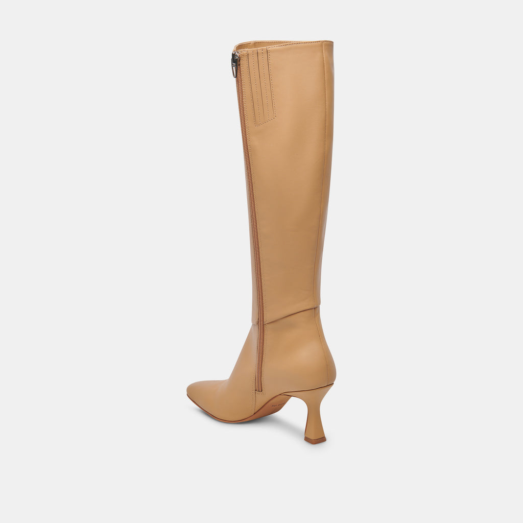 GYRA WIDE CALF BOOTS TAN LEATHER - image 5