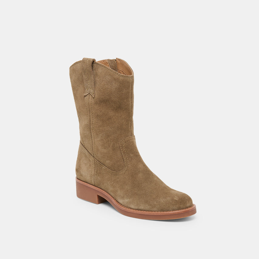 HALINE H2O BOOTS OLIVE SUEDE