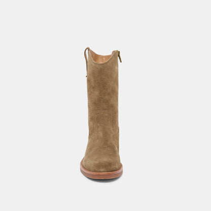 HALINE H2O BOOTS OLIVE SUEDE