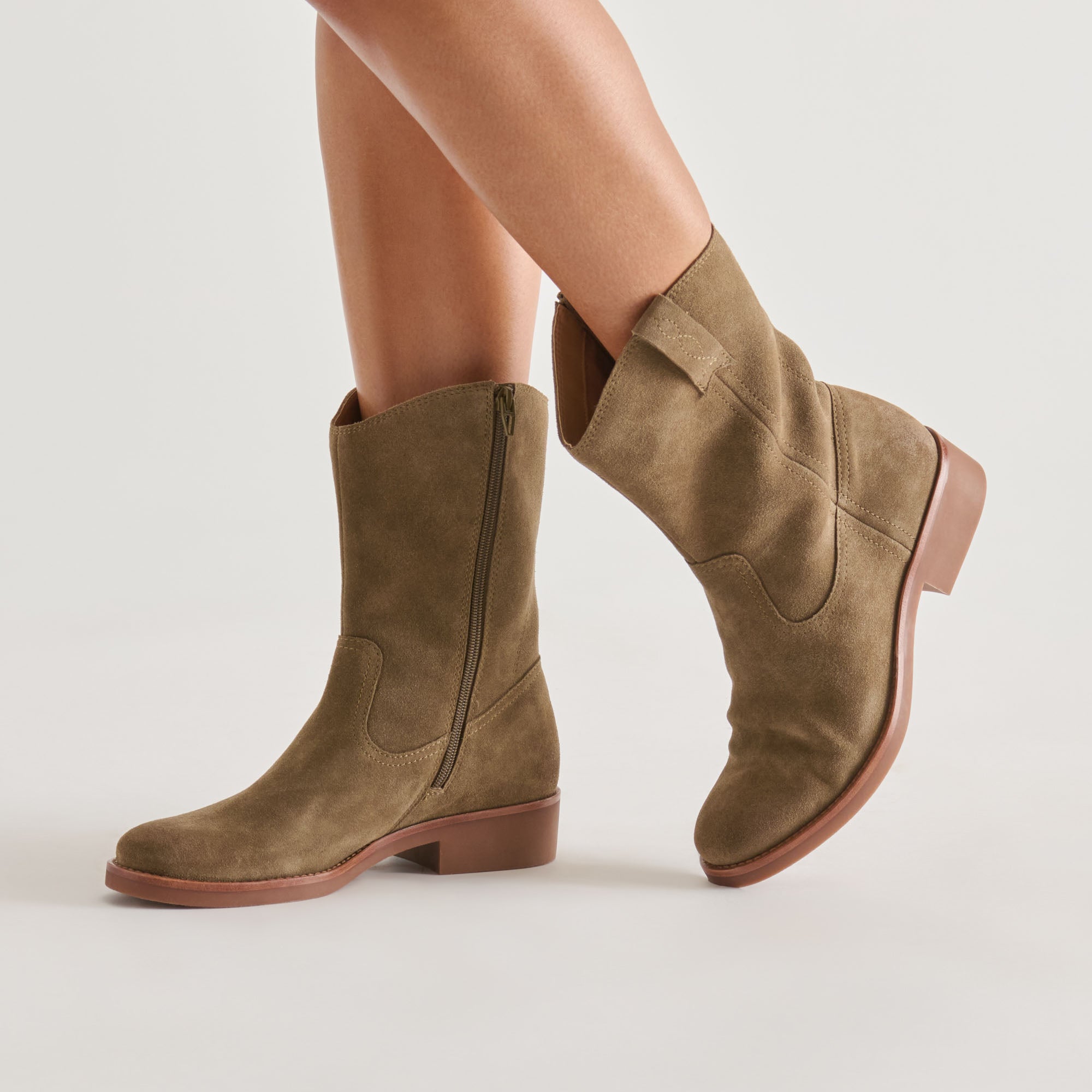 HALINE H2O BOOTS OLIVE SUEDE - view 2