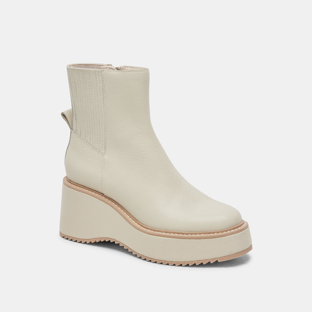 HILDE BOOTS IVORY LEATHER - image 2