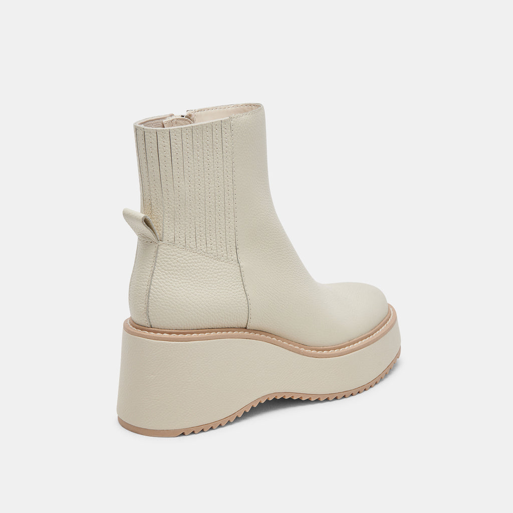 HILDE BOOTS IVORY LEATHER - image 3