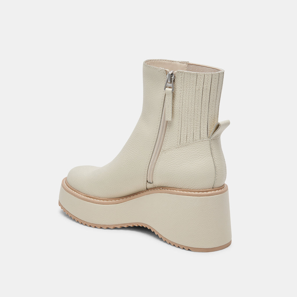 HILDE BOOTS IVORY LEATHER - image 5