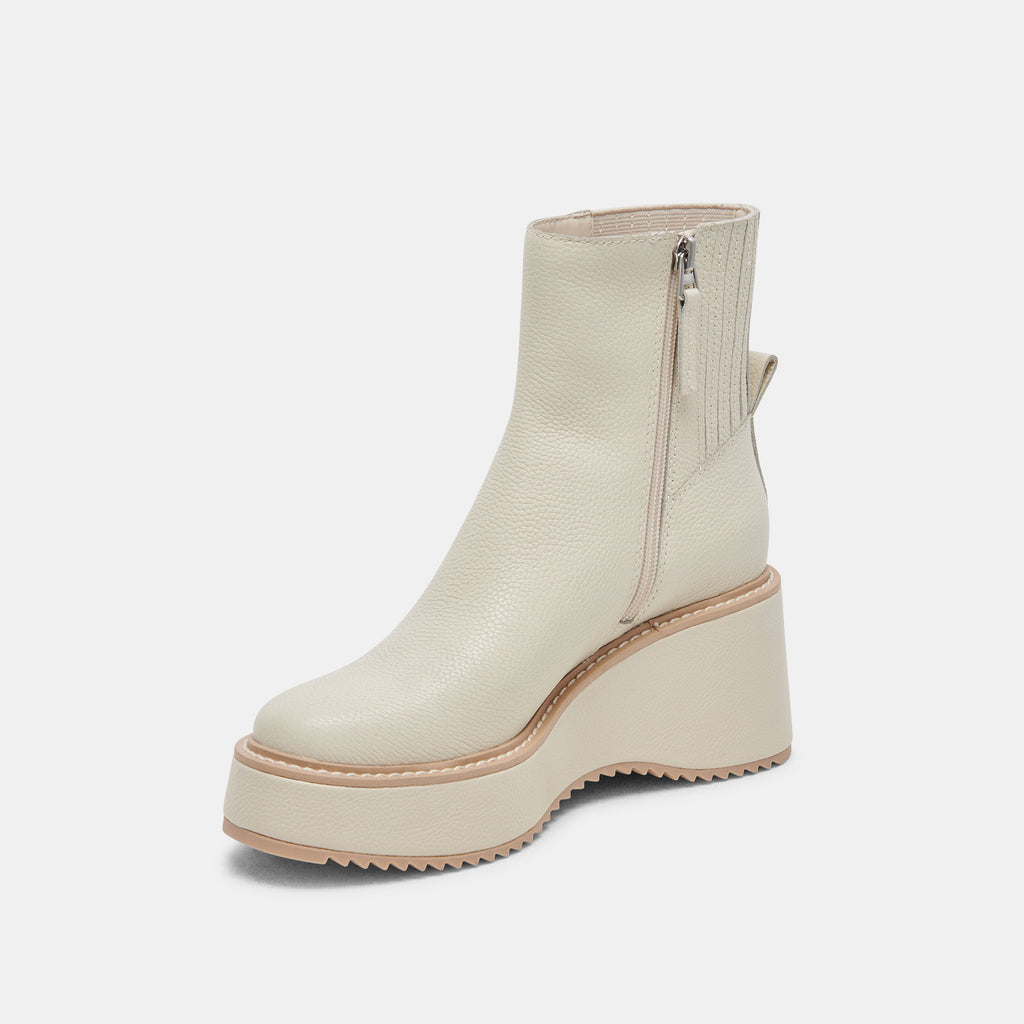 HILDE BOOTS IVORY LEATHER - image 4