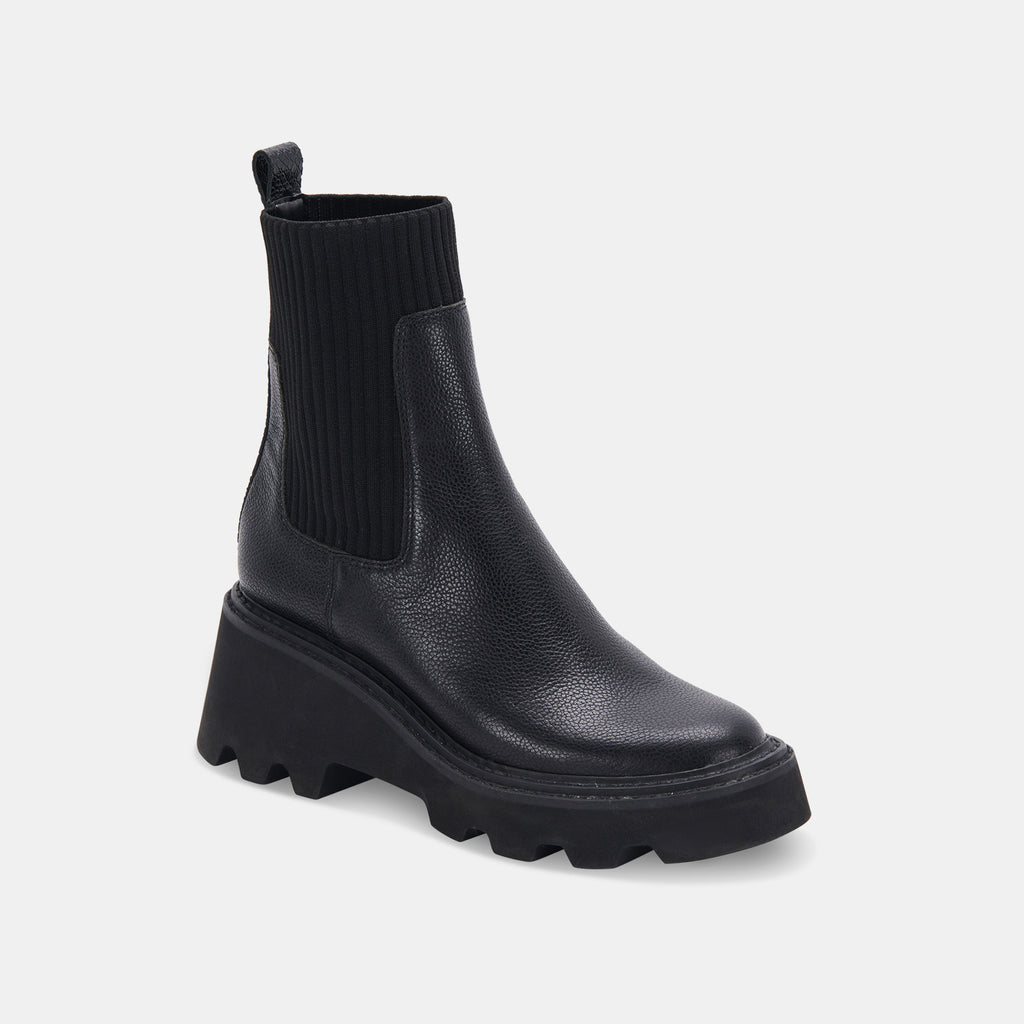 HOVEN H2O BOOTS BLACK LEATHER – Dolce Vita