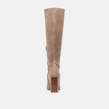HUDSIN WIDE CALF BOOTS BARLEY SUEDE