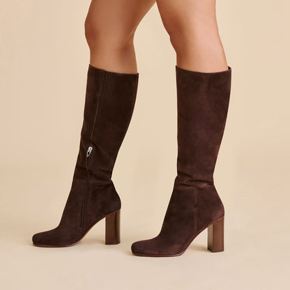 HUDSIN BOOTS MAHOGANY SUEDE