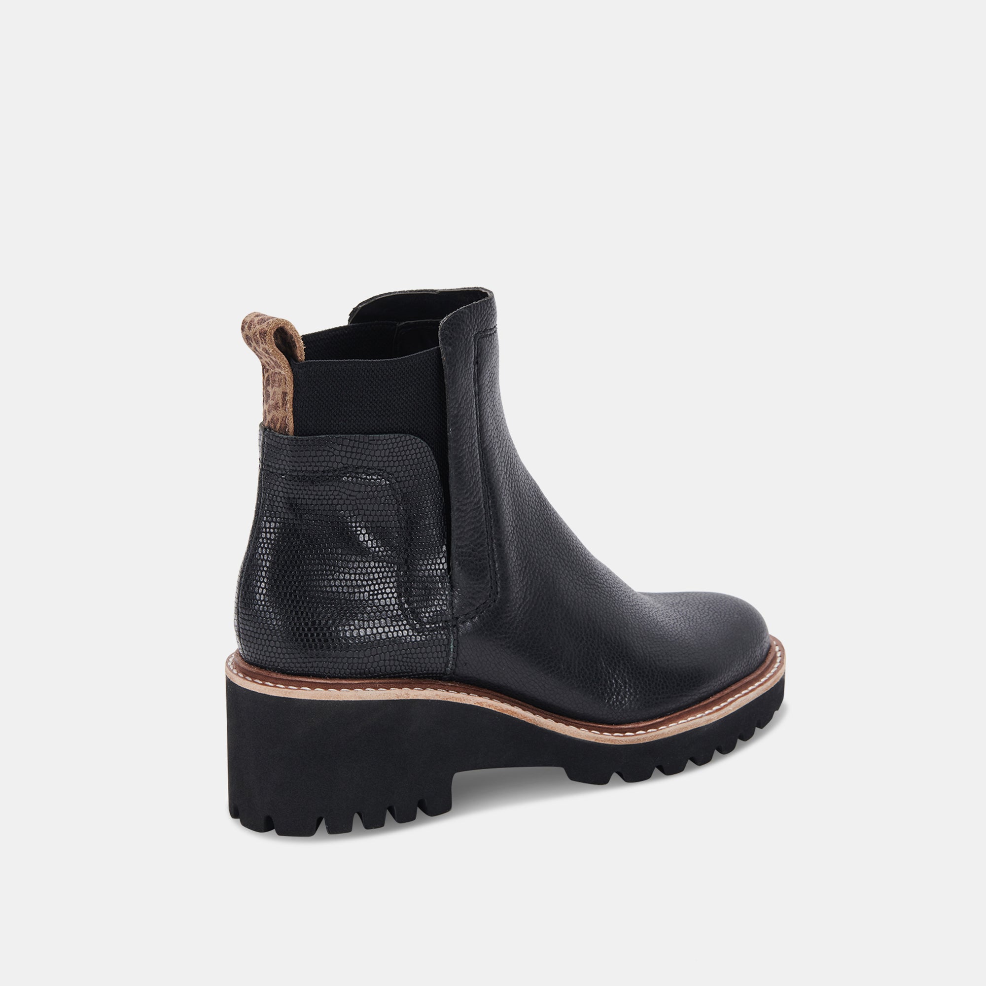 HUEY H2O BOOTS BLACK LEATHER â Dolce Vita