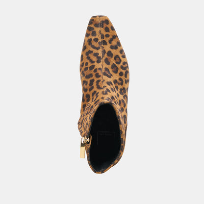 JOANIE BOOTIES LEOPARD PRINTED SUEDE