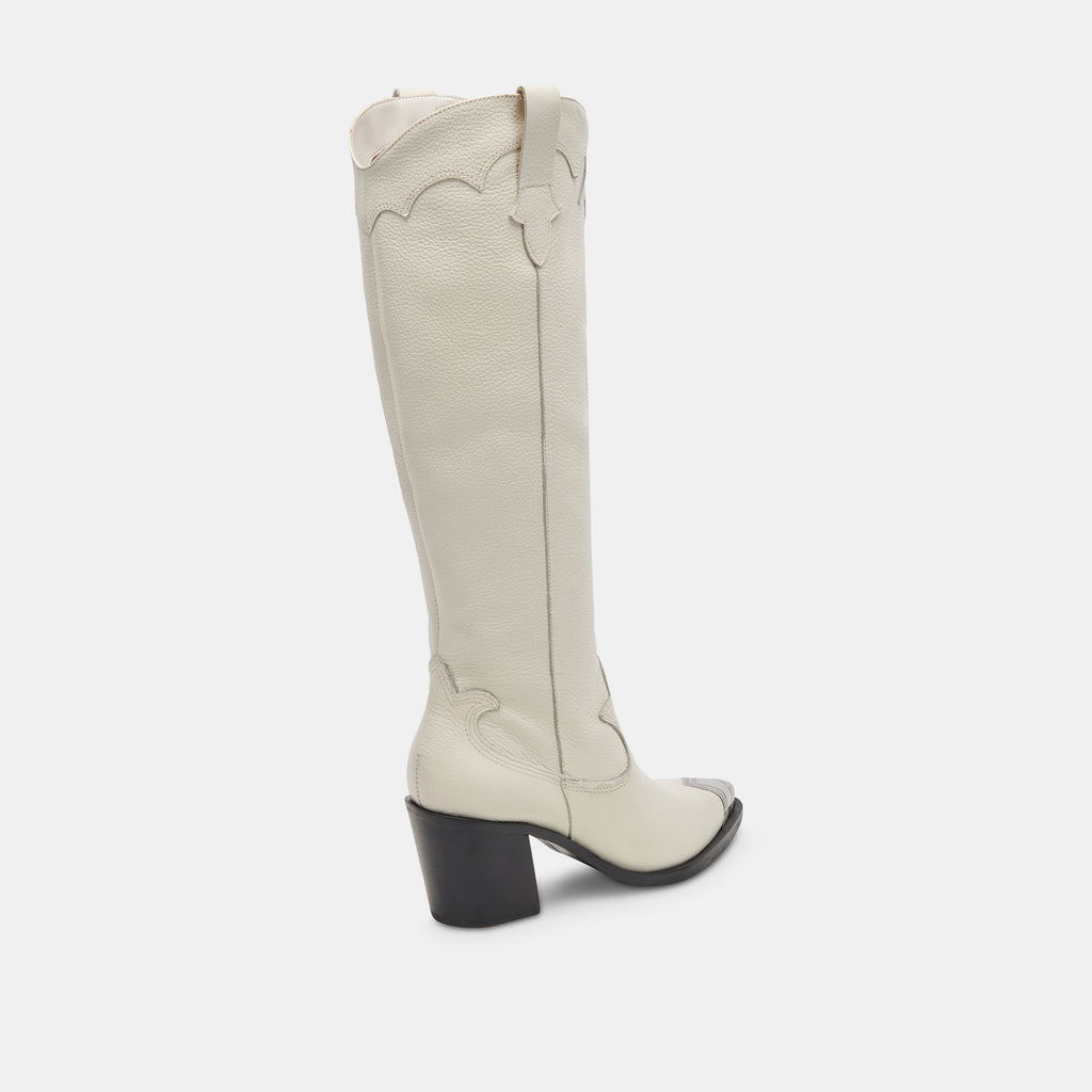 KAMRYN BOOTS OFF WHITE LEATHER - image 3