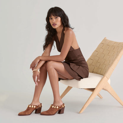 KANYON HEELS BROWN SUEDE