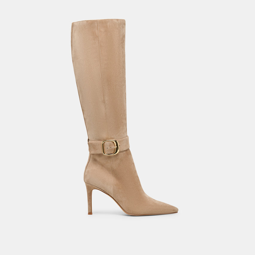 Kinzy Camel Suede Boots | Dolce Vita