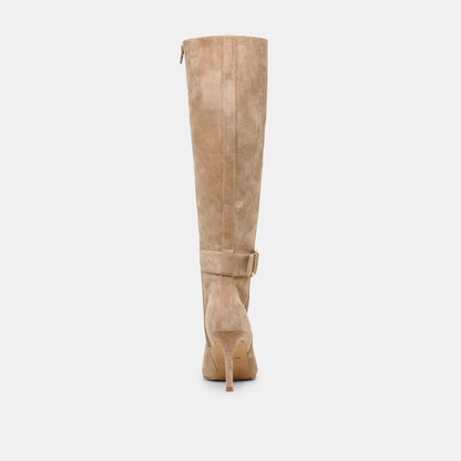 KINZY BOOTS CAMEL SUEDE