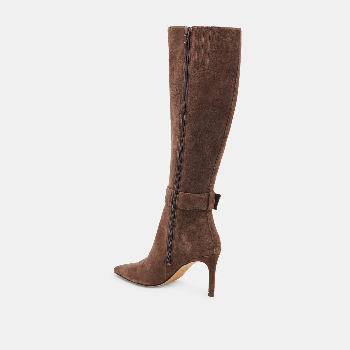 KINZY BOOTS DK BROWN SUEDE – Dolce Vita