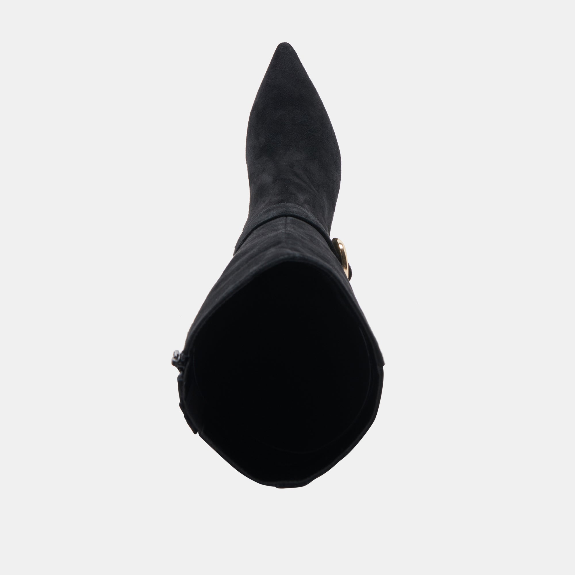 KINZY WIDE CALF BOOTS ONYX SUEDE - view 10