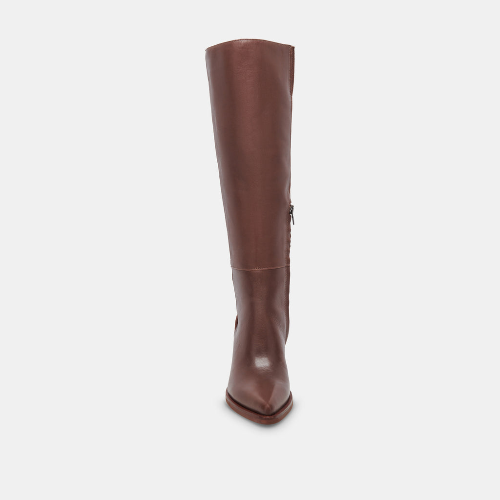 KRISTY BOOTS CHOCOLATE LEATHER - image 6