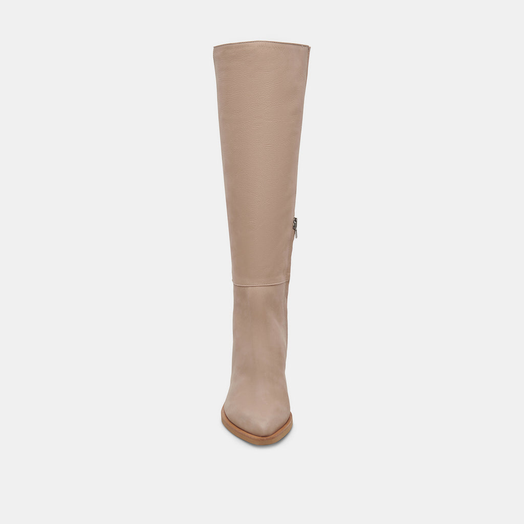 KRISTY BOOTS TAUPE LEATHER - image 6